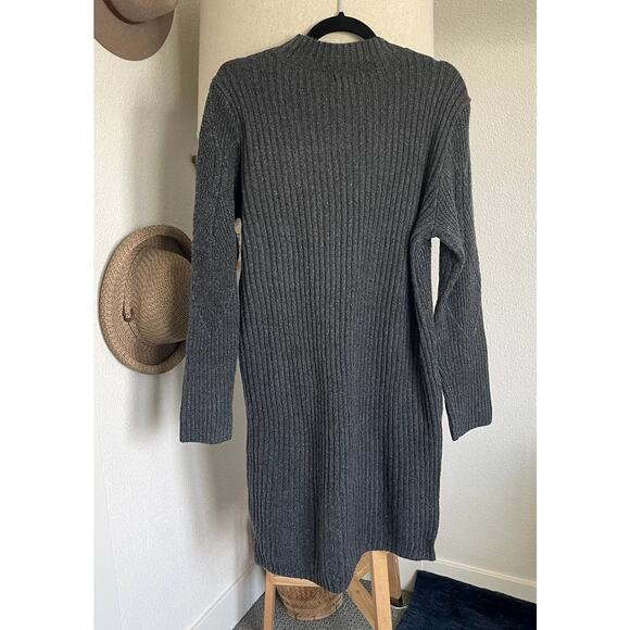 Liz Claiborne Heathered Metallic Thread Sweater Dress - L - Picture 2 of 5